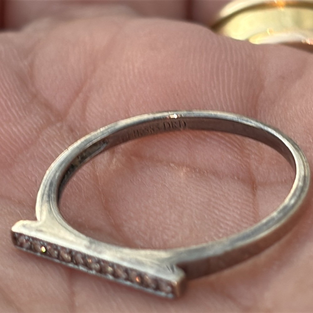 Dana Rebecca Designs 14k Gold Diamond Bar Ring ✨SOLD✨ - Picture 7 of 14